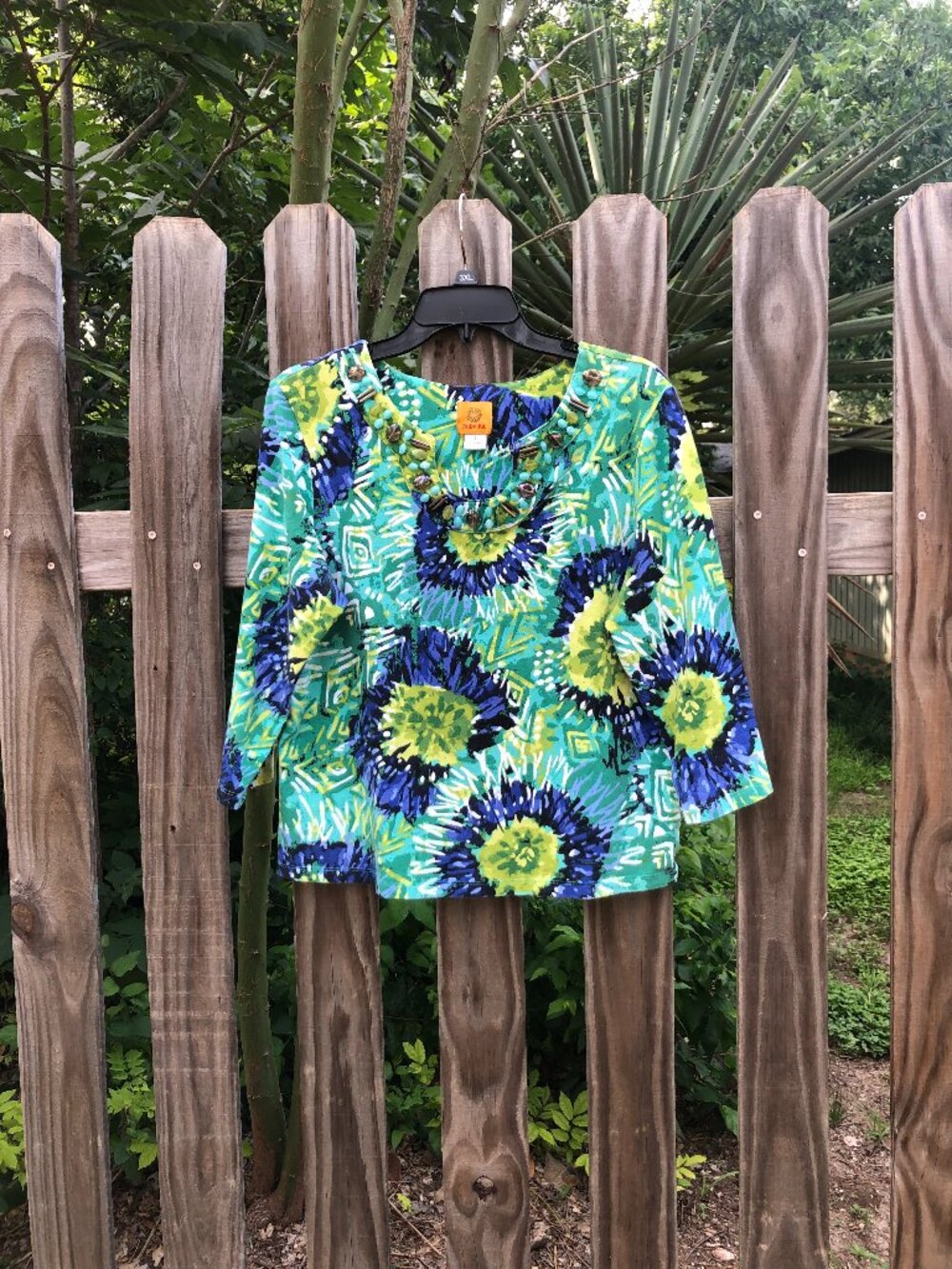Ruby Rd Colorful Tunic w/Embellishments, Size L